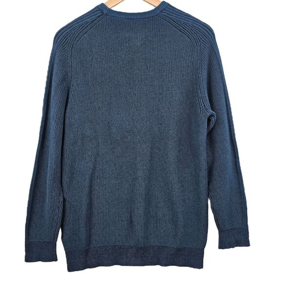 White Stuff Mens L Pentire Crew Sweater in Mid Teal - Picture 4 of 11